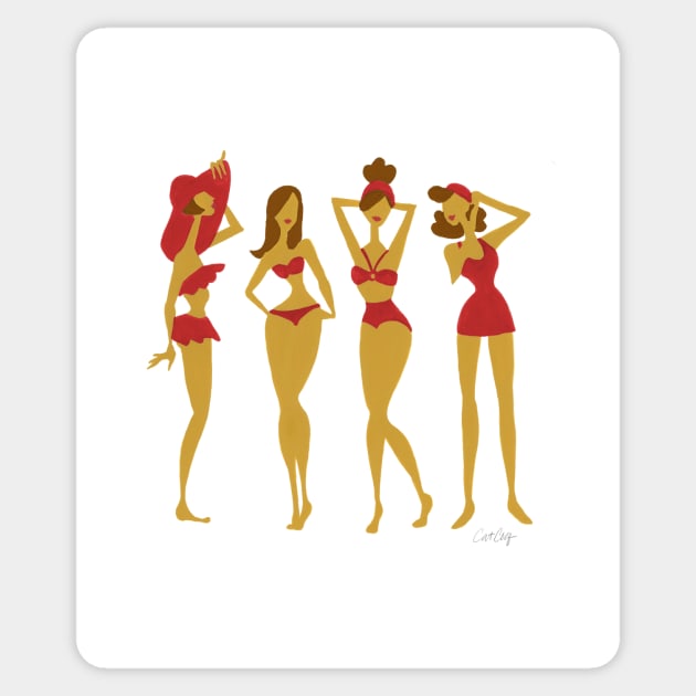 Bombshells - Red Sticker by CatCoq